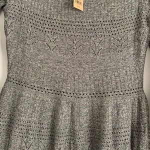 AEO Gray Mini Sweater Dress